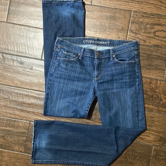 Citizens Of Humanity Dark Blue Boot Cut Jeans - Picture 3 of 16